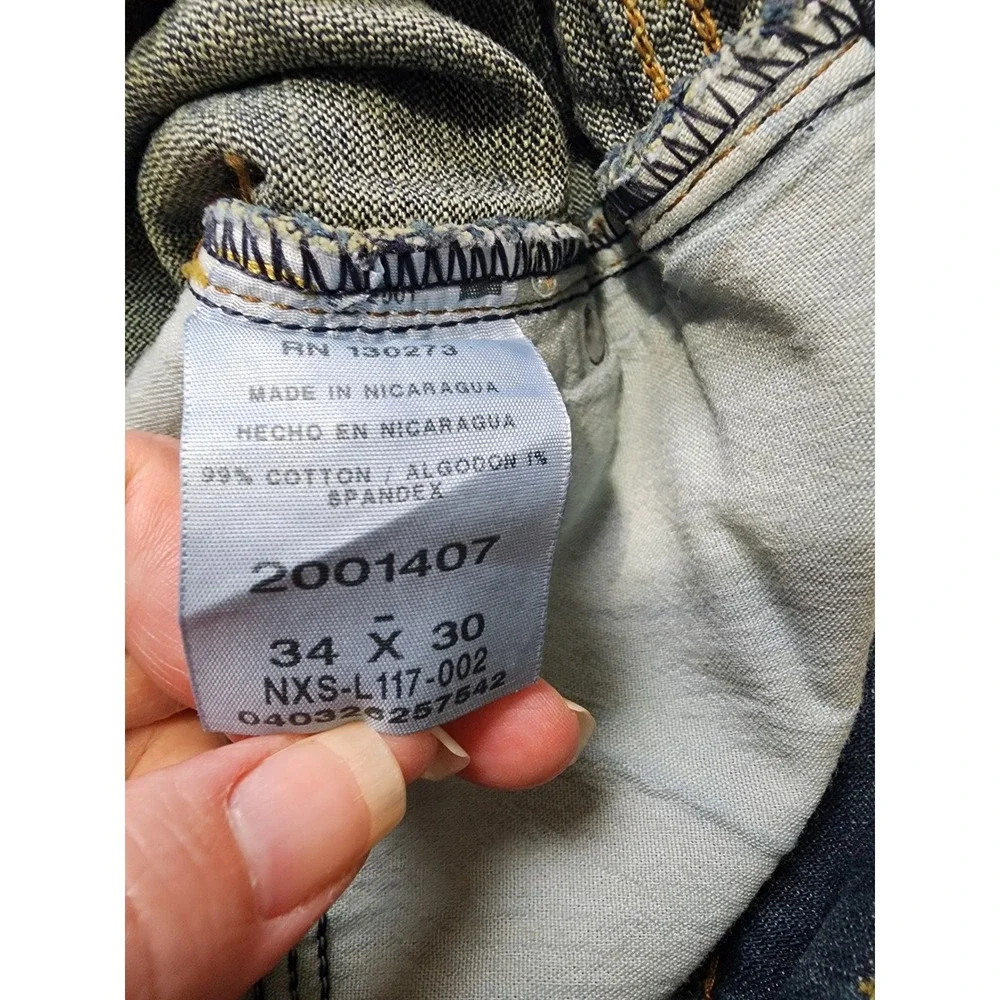 Lee Jeans Men 34x30 Blue Premium Select Classic Fit Straight Leg
